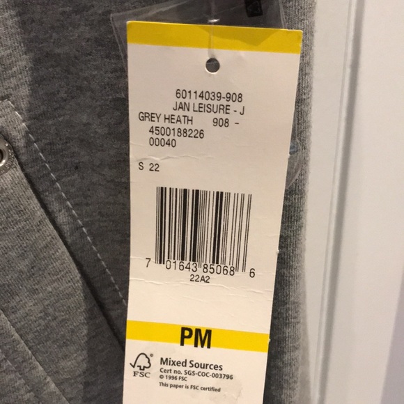 Jones New York Sport Petite Grey Heath Hoodie - Picture 6 of 6